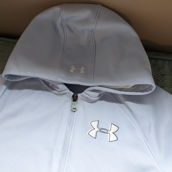 Girls Under Armour Zip Front Hoodie - Picture 3 of 10